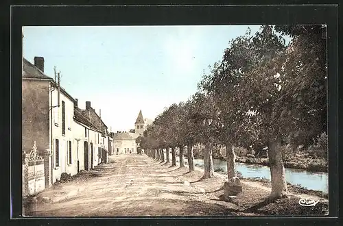 AK Ligny-le-Chatel, le Faubourg