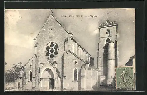 AK Mailly-la-Ville, l'Eglise