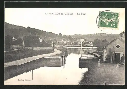 AK Mailly-la-Ville, le Port