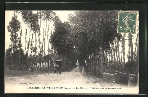 AK Villiers-Saint-Benoit, le Patis, l'Allée des Marronniers