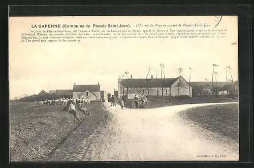 AK La Garenne, l'Entrée du Pays en venant de Plessis-Saint-Jean