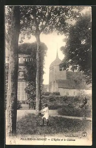 AK Villiers-Saint-Benoit, l'Eglise et le Chateau