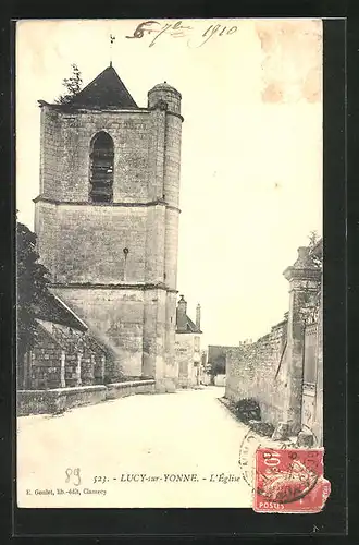 AK Lucy-sur-Yonne, l'Église