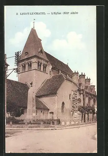 AK Ligny-le-Chatel, l'Eglise