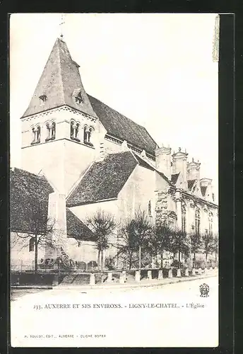 AK Ligny-le-Chatel, l'Église