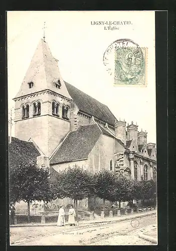 AK Ligny-le-Chatel, l'Église