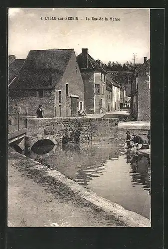 AK L'Isle-sur-Serein, la Rue de la Marne