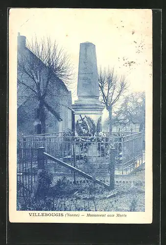 AK Villebougis, Monument aux Morts