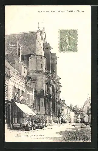 AK Villeneuve-sur-Yonne, l'Eglise