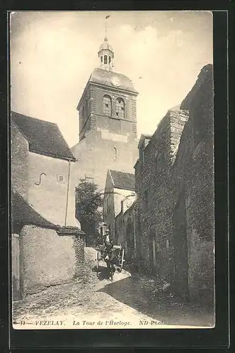 AK Vezelay, La Tour de l`Horloge