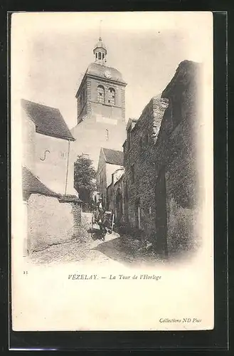 AK Vezelay, La Tour de l`Horloge