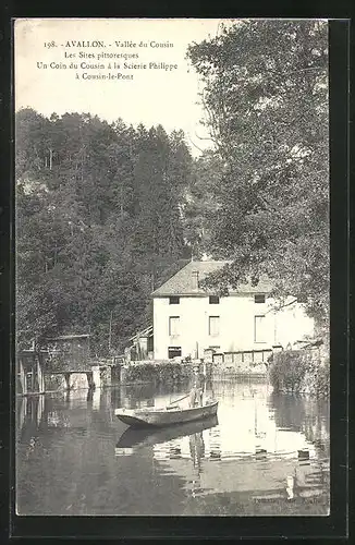 AK Avallon, Vallee du Cousin, Cousin-le-Pont