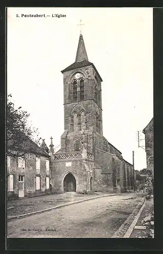 AK Pontaubert, Rue avec l`Eglise