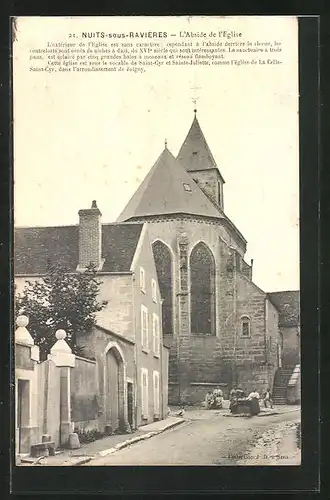 AK Nuits-sous-Ravieres, L`Abside de l`Eglise