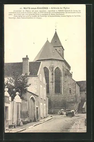 AK Nuits-sous-Ravieres, L`Abside de l`Eglise