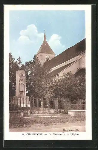 AK Champlost, Le Monument et l`Eglise