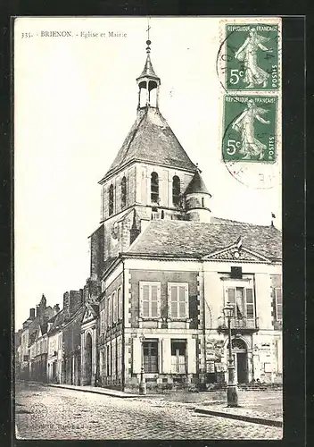 AK Brienon, Eglise et Mairie