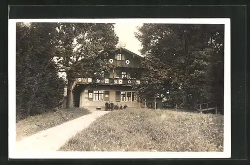 Foto-AK Lindau, Gasthof Schützenhaus 1915