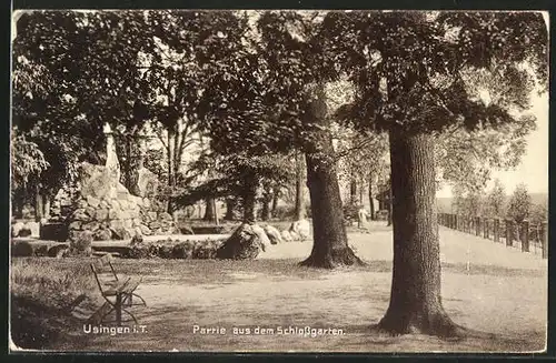 AK Usingen / Taunus, im Schlossgarten