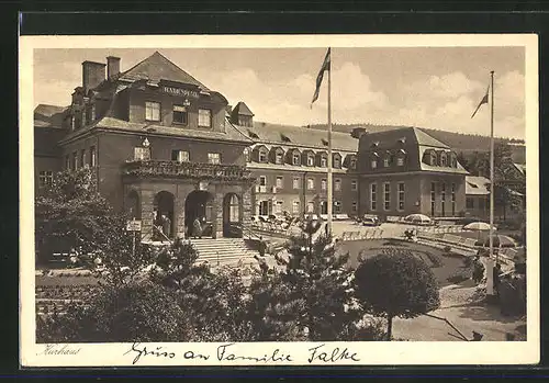 AK Oberschlema / Erzgebirge, Kurhaus mit Anlagen