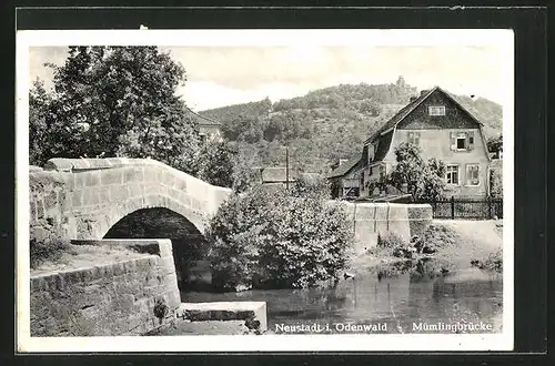 AK Neustadt / Odenwald, Mümlingbrücke