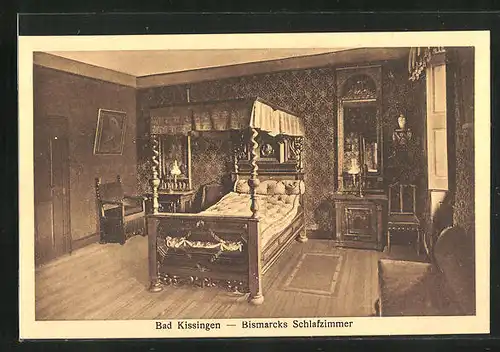 AK Bad Kissingen, Bismarcks Schlafzimmer