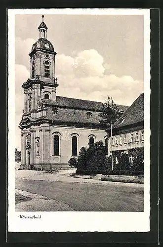 AK Wiesentheid, Blick auf die Pfarrkirche