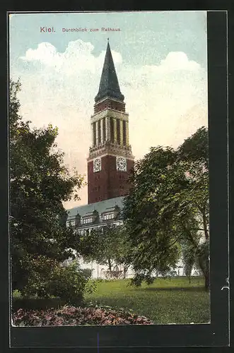 AK Kiel, Durchblick zum Rathaus
