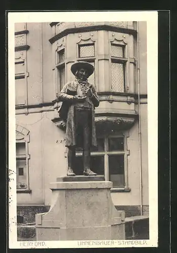 AK Herford, Linnebauer-Standbild