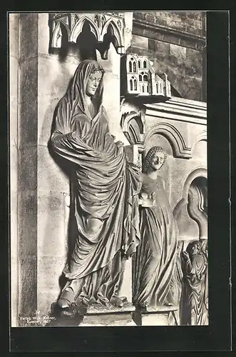 AK Bamberg, Maria im Dom mit Lachengel
