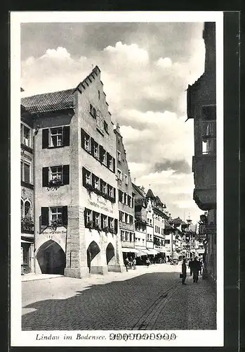 AK Lindau im Bodensee, Partie auf der Maximilianstrasse