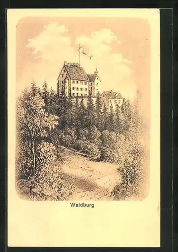 Künstler-AK Waldburg, Panorama