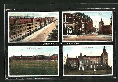 AK Chemnitz, 181 Kaserne, Mehrfachansichten