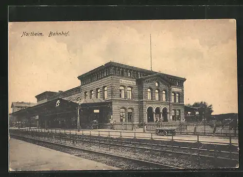 AK Northeim, Bahnhof mit Bahnsteig