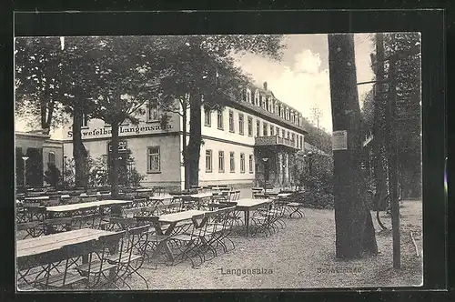 AK Langensalza, Kurhaus mit Gartenterrasse