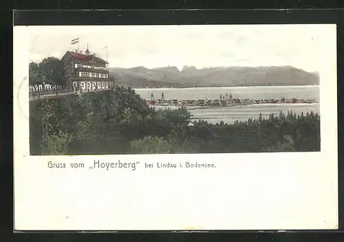 AK Lindau / Bodensee, Gasthaus Hoyerberg