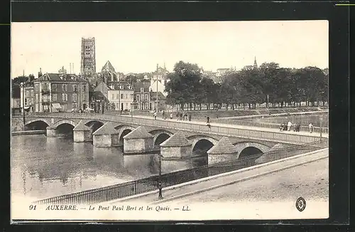 AK Auxerre, Le Pont Paul-Bert et les Quais