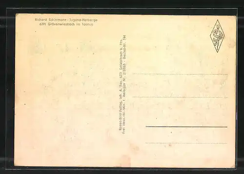 AK Grävenwiesbach i. Ts., Ortsansicht aus der Vogelschau, Fliegeraufnahme