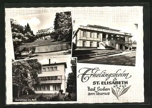 AK Bad Soden a. Ts., Hotel & Erholungsheim St. Elisabeth