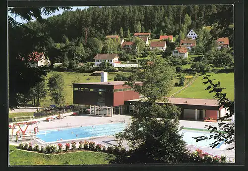 AK Klosterreichenbach /Schwarzwald, Blick auf das Freibad