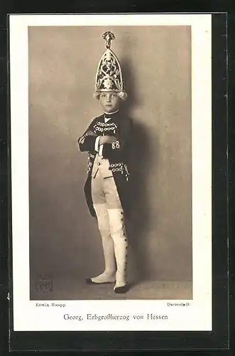 AK Erbgrossherzog Georg von Hessen-Darmstadt in Uniform