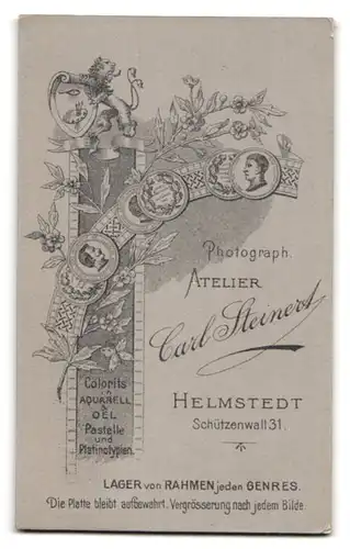 Fotografie C. Steinert, Helmstedt, Schützenwall 31, Portrait süsses Kleinkind im schwarzen Kleid