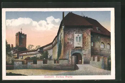 AK Eisenach, Wartburg, Eingang