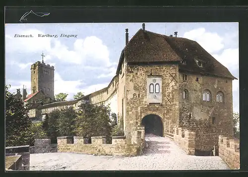 AK Eisenach, Eingang der Wartburg