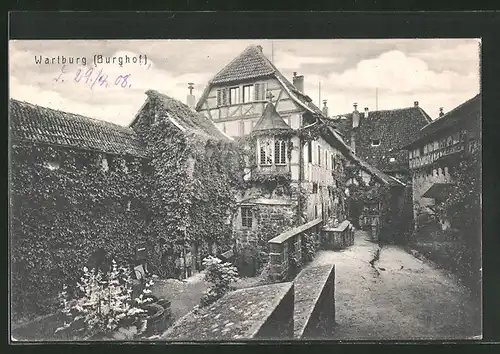 AK Eisenach, Burghof der Wartburg