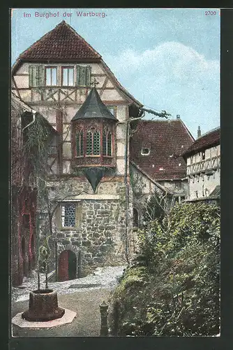 AK Eisenach, Burghof der Wartburg