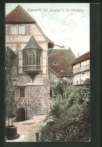 AK Eisenach, Burghof der Wartburg