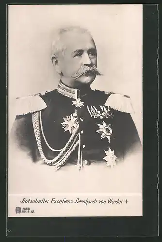 AK Botschafter Excellenz Bernhardt von Werder