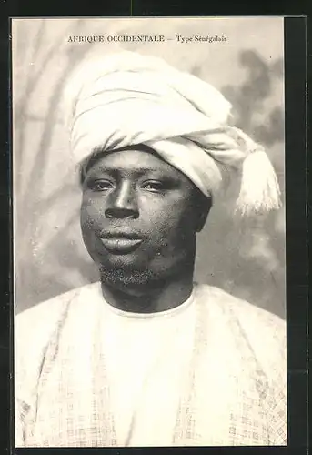 AK Afrique Orientale, Type Sénégalais, Afrikaner mit Turban