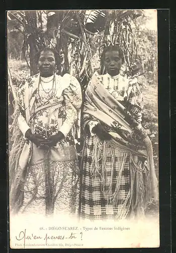 AK Diégo-Suarez, Types de Femmes indigènes, Afrikanerinnen